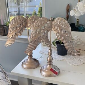 Set of 2 Ashland Frosted Forest Tabletop Décor - Metallic Silver